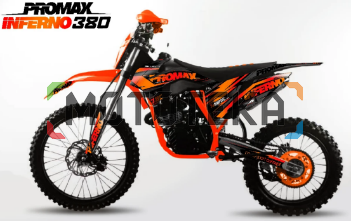 Мотоцикл кроссовый / эндуро PROMAX (Промакс) INFERNO 380 CB300RL (ZS175FMM-7) (4 valves, 6 gears) оранжевый/черный