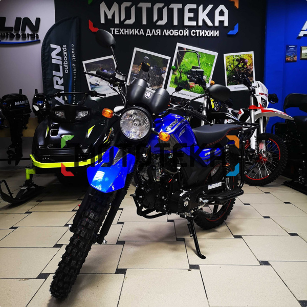 Мопед ROCKOT (Рокот) ALPHA OFFROAD M - 12 49.9 (125) синий глянцевый | Мототека