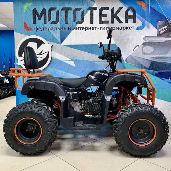 Квадроцикл Avantis (Авантис) Hunter 200 Lux (баланс. вал) (машинокомплект) чёрный/зелёный | Мототека