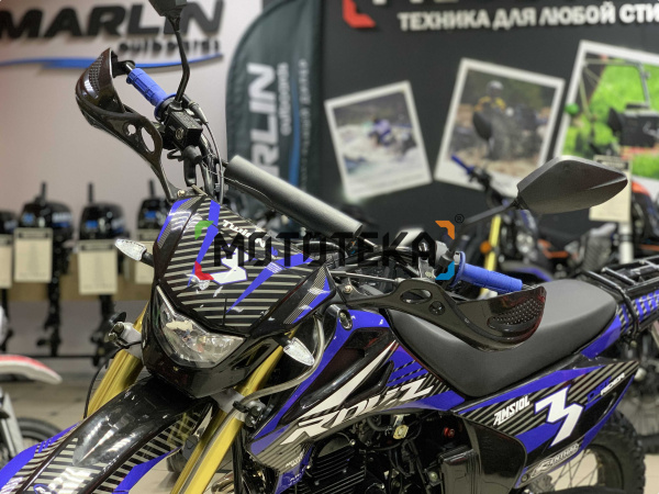 Мотоцикл кроссовый / эндуро ROLIZ (Ролиз) SPORT - 003 RRC (ZS172FMM-5 Big Bore) синий/чёрный с ПТС | Мототека